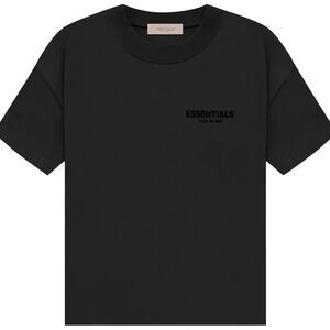 FEAR OF GOD ESSENTIALS SS22 Season Stretch Limo Black T Shirt XXS